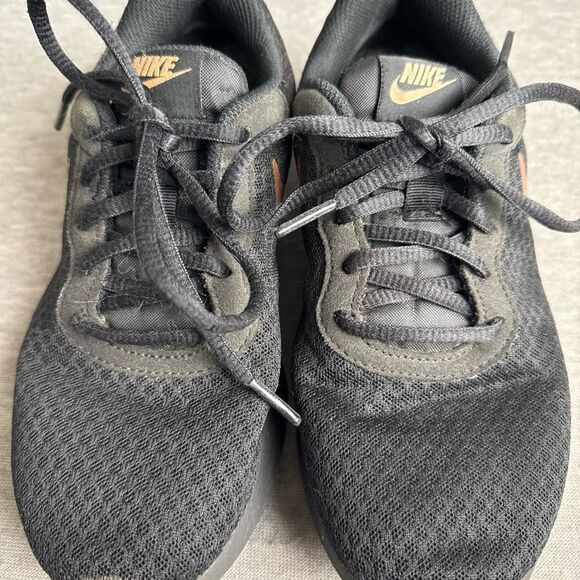 Nike Womens Tanjun 812655-005 Black Running Shoes Sneakers Size 6 - Picture 6 of 10